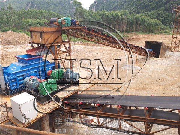 河卵石制砂機安裝現場